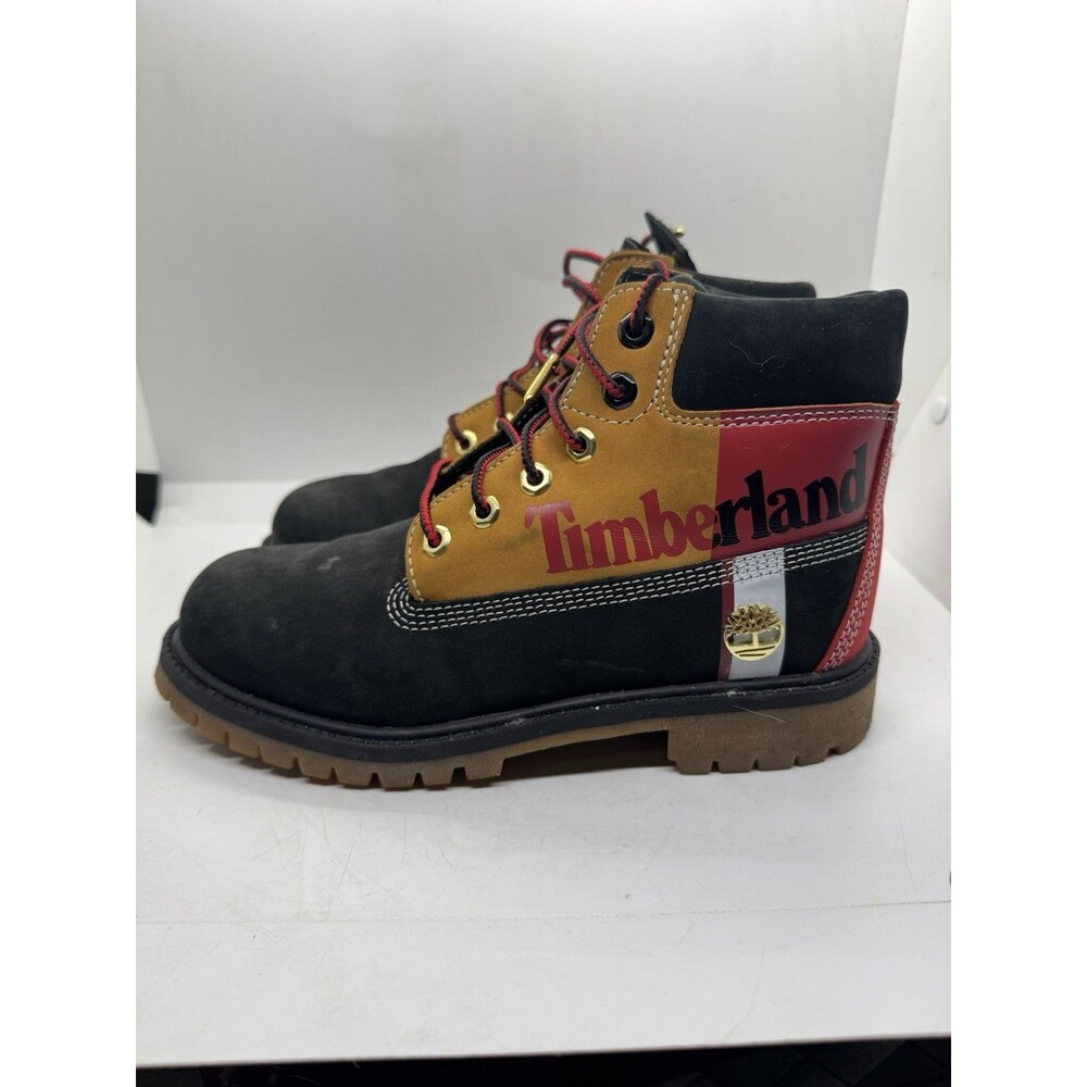 Timberland 6-inch Premium Boots Size 3 Patch Logo Black TB0A29NA 001